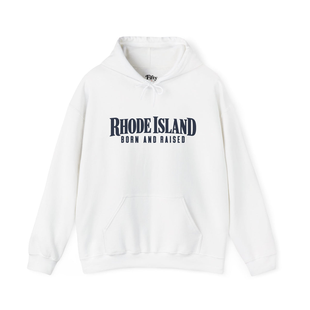 Rhode Island Born and Raised Premium Heritage Unisex Hoodie Graphic