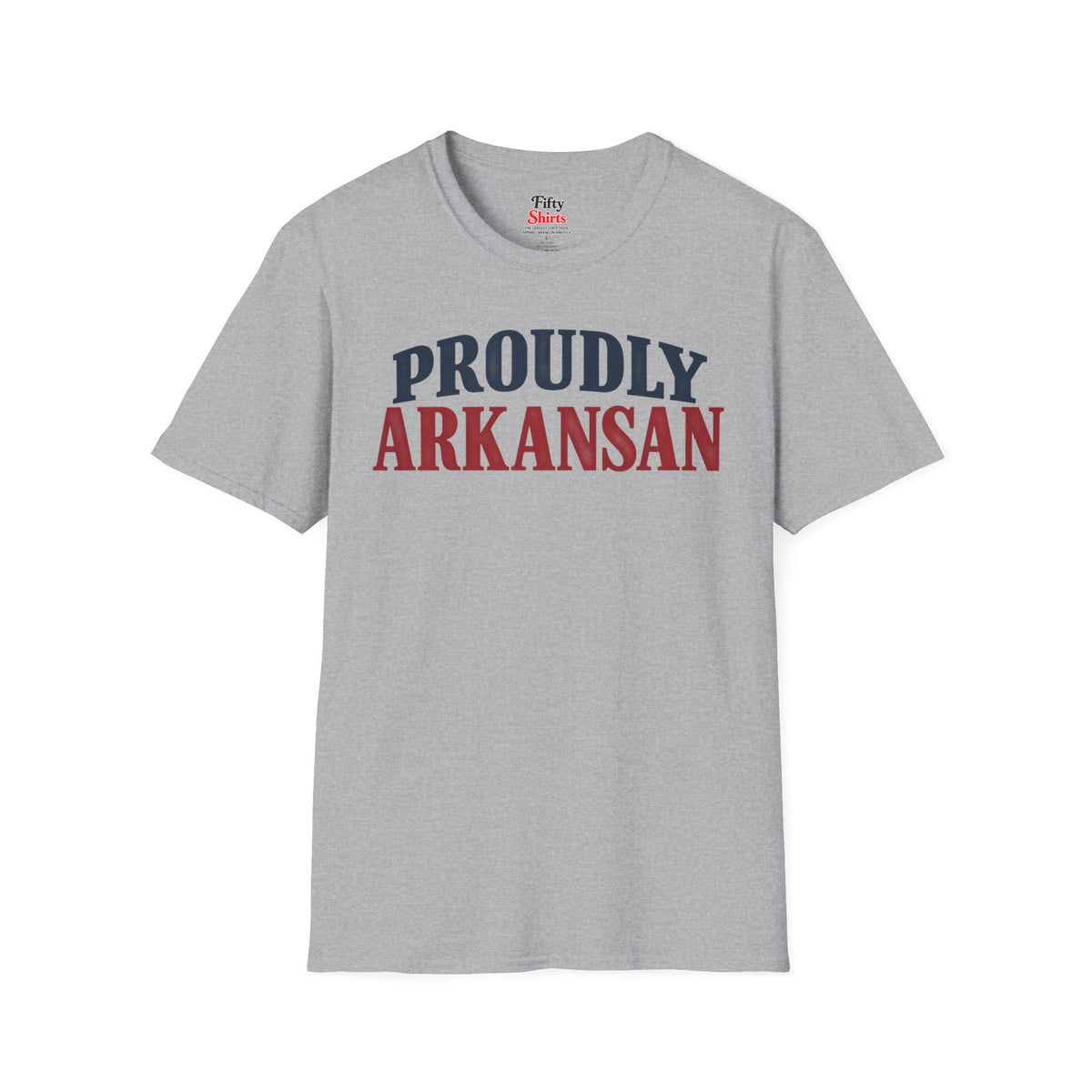 Proudly Arkansan Arkansas Unisex Softstyle T Shirt State Name Graphic Tee