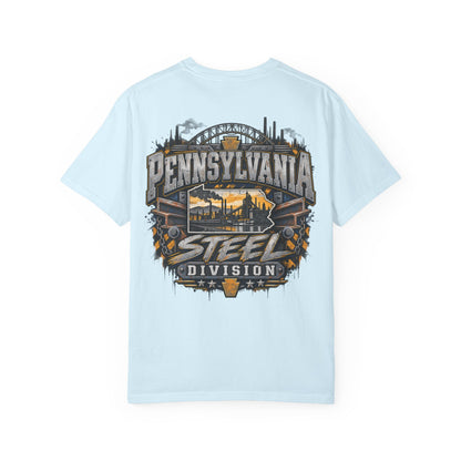 Pennsylvania Steel Division Unisex Comfort Color 1717 Streetwear Graphic Tee