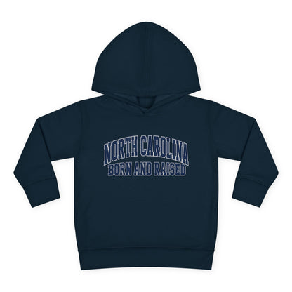 North Carolina Born and Raised Old-School Sportswear Unisex Toddler Pullover Fleece Hoodie