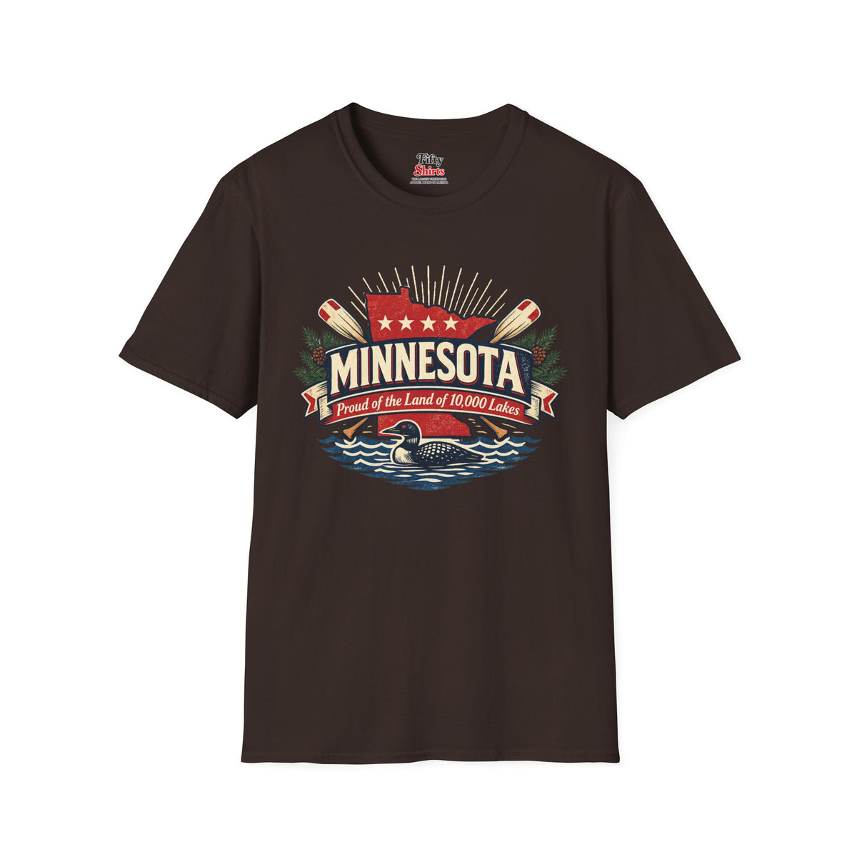 Minnesota State Pride Unisex Softstyle T Shirt State Pride Graphic Tee Collections FS03