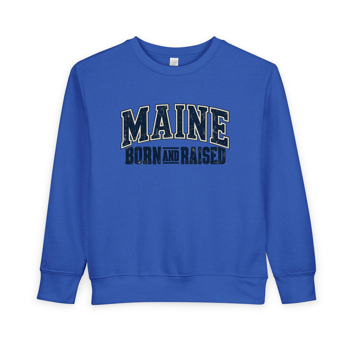 Maine Born and Raised Timeless Heritage Unisex Toddler Sweatshirt