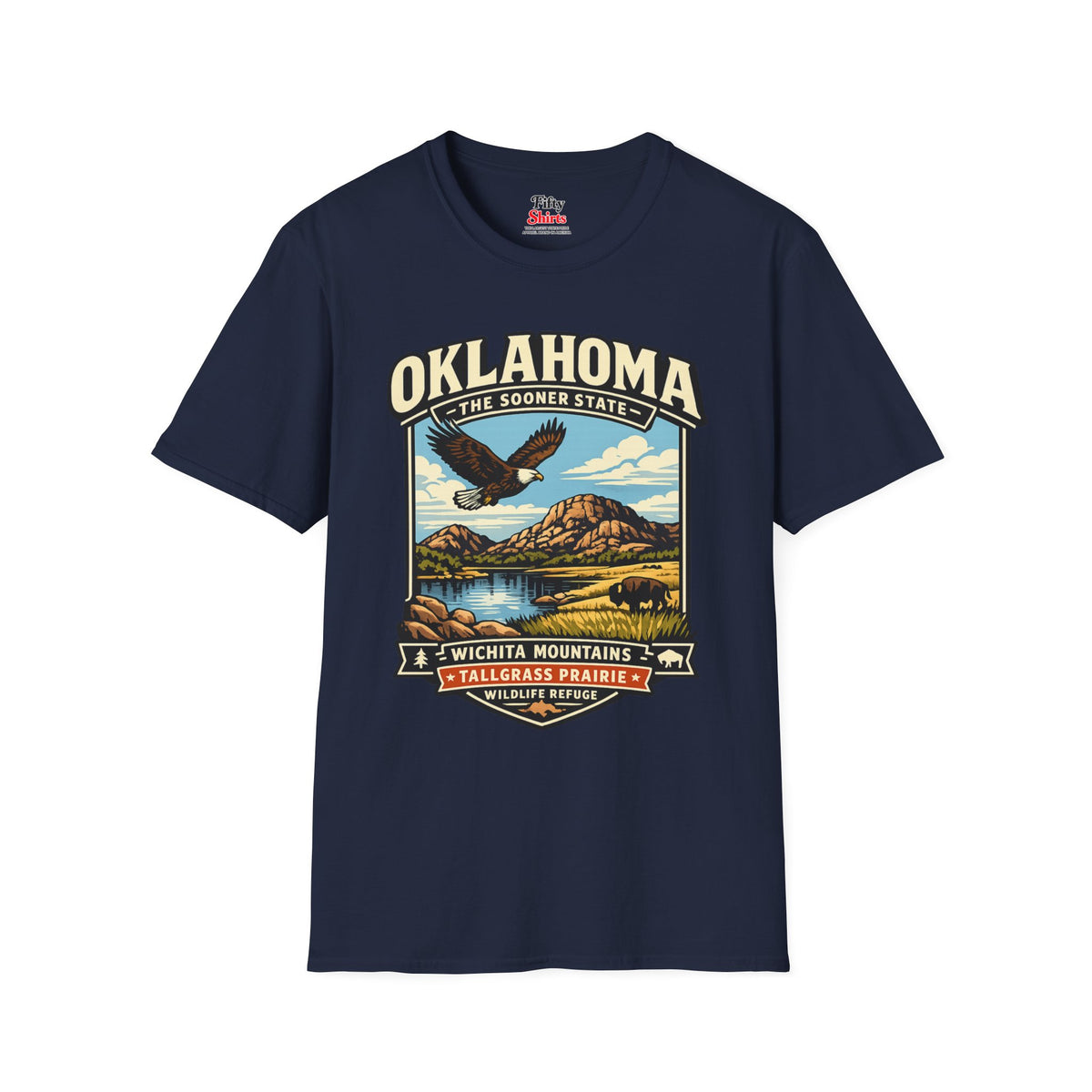Oklahoma Sooner State Adventure Unisex Softstyle T Shirt State Pride Graphic Tee Collections FS03