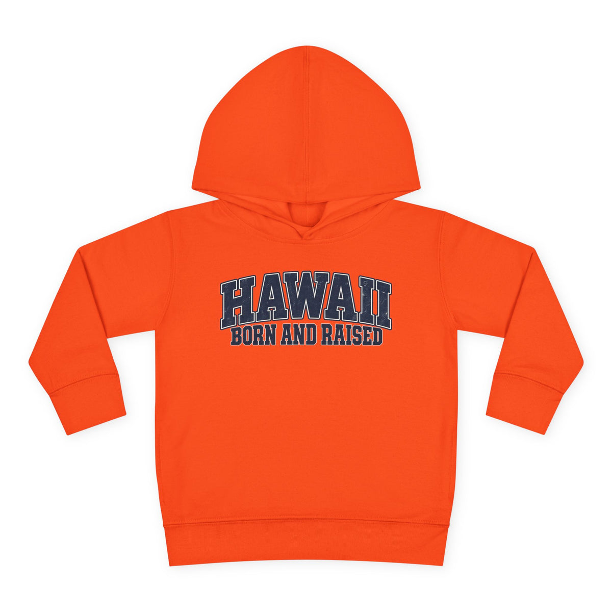 Hawaii Born and Raised Vintage Athletic Unisex Toddler Pullover Fleece Hoodie