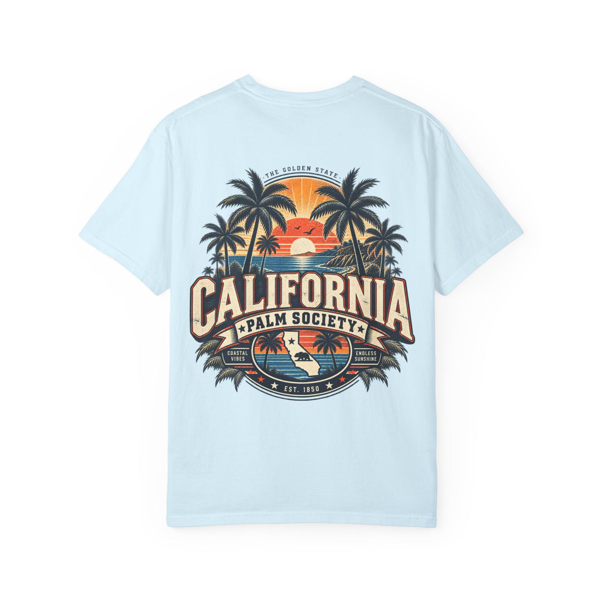 California Palm Society  Unisex Comfort Color 1717 Streetwear Graphic Tee