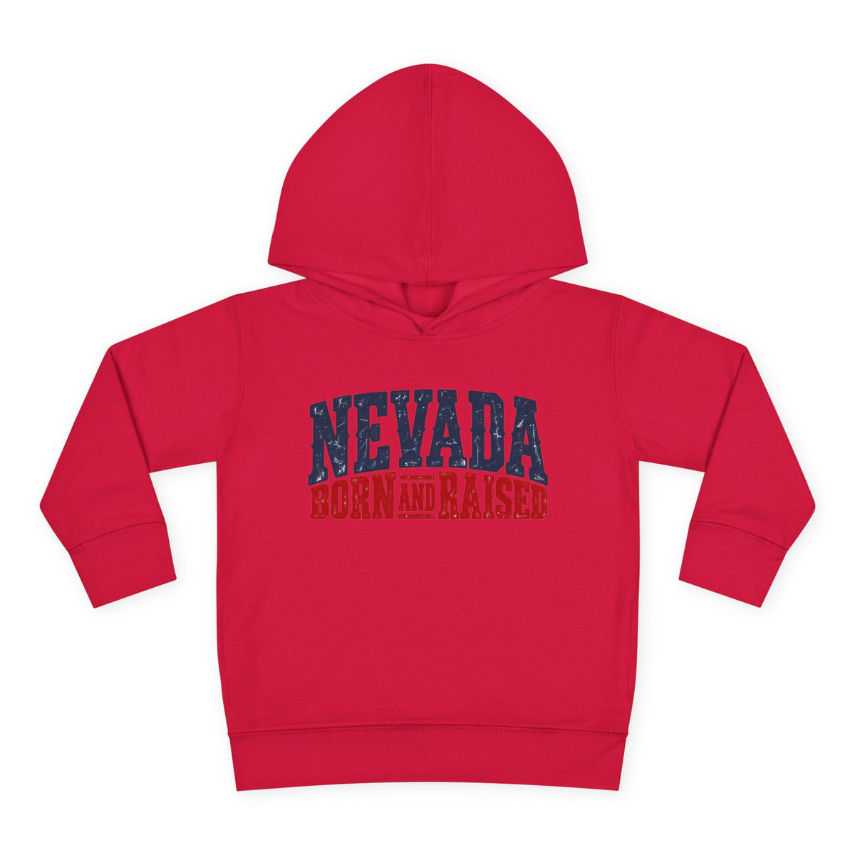 Nevada Born and Raised Rugged Western Unisex Toddler Pullover Fleece Hoodie