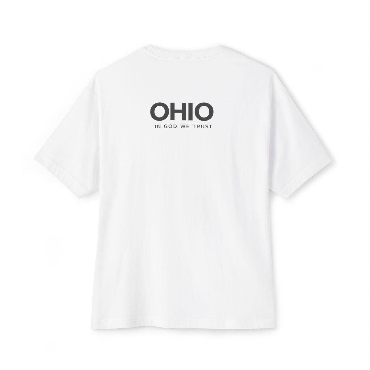 Ohio All State In God We Trust Unisex Casual Oversized Boxy Tee