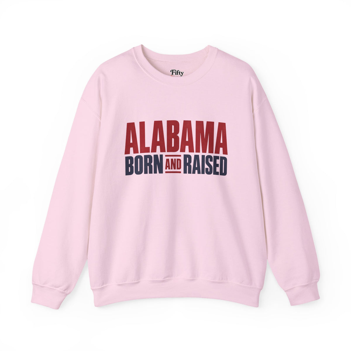 Alabama Born and Raised Minimal Heritage Unisex Sweatshirt Graphic