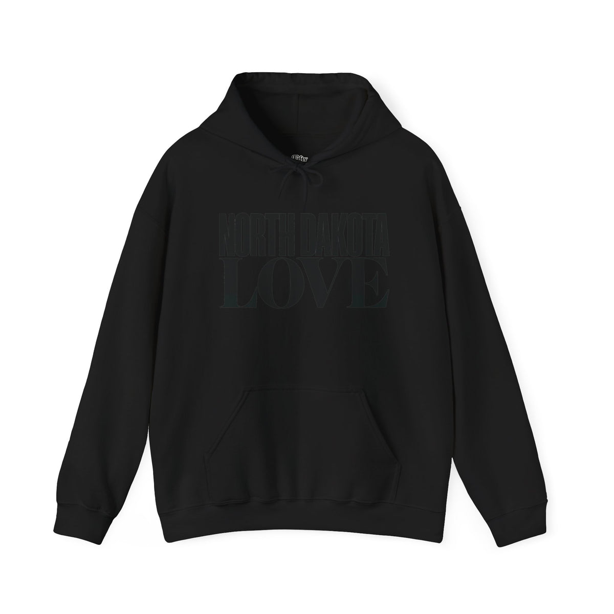 North Dakota Love Unisex Hoodie State Name Graphic