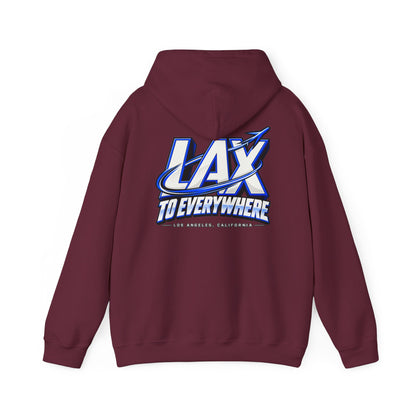 Lax To Everywhere Los Angeles Unisex Hoodie Graphic