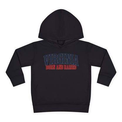Virginia Born and Raised Premium Heritage Unisex Toddler Pullover Fleece Hoodie