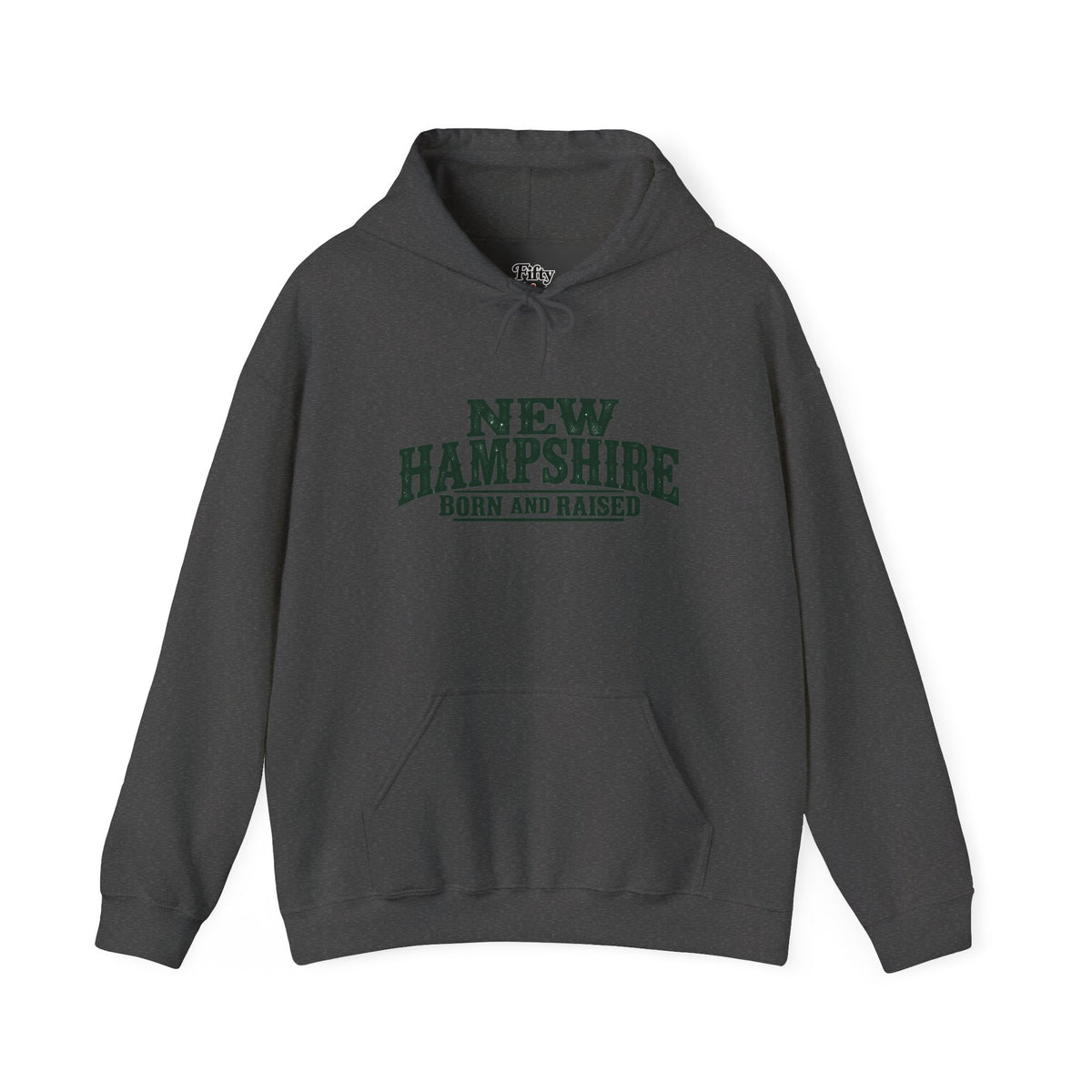 New Hampshire Born and Raised Rustic Outdoor Heritage Unisex Hoodie Graphic