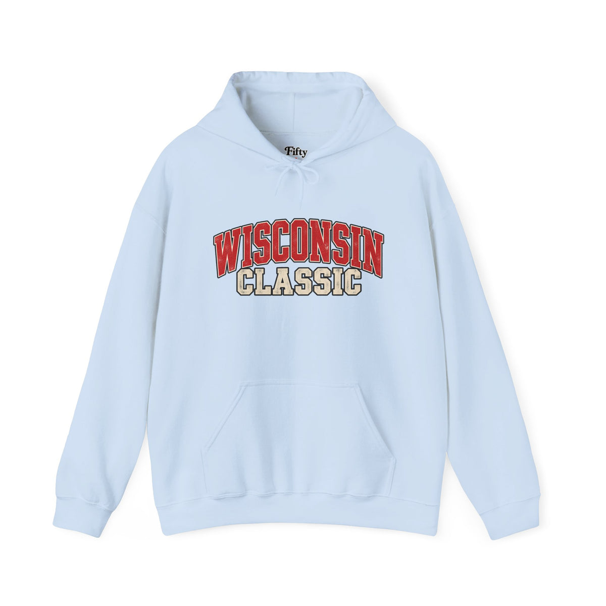 Wisconsin Classic Unisex Hoodie State Name Graphic