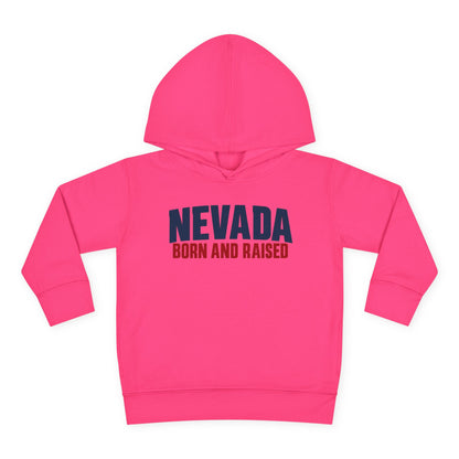 Nevada Born and Raised Minimal Heritage Unisex Toddler Pullover Fleece Hoodie