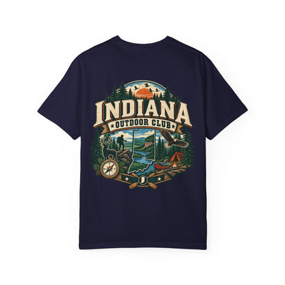 Indiana Outdoor Club Unisex Comfort Color 1717 Streetwear Graphic Tee
