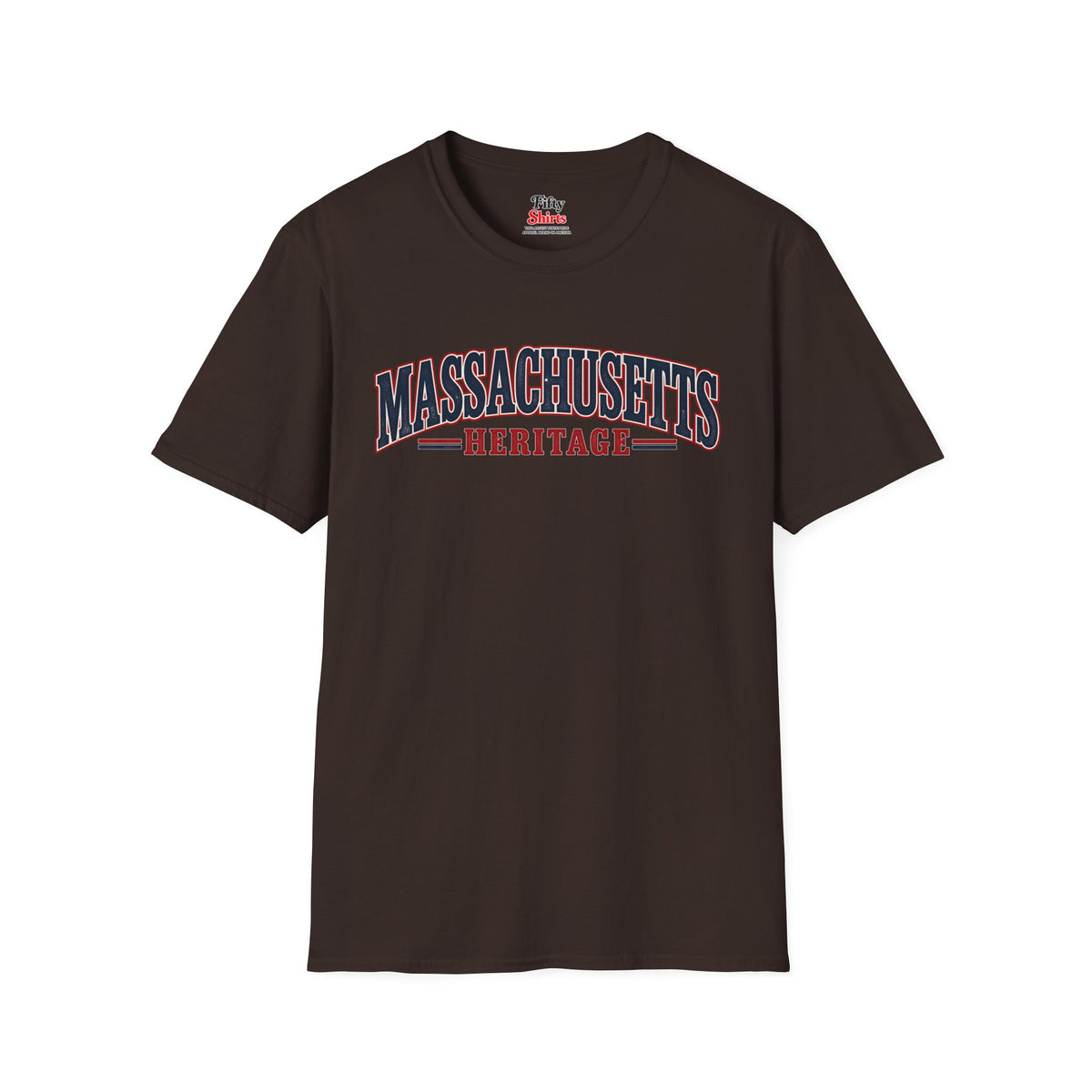 Massachusetts Heritage Unisex Softstyle T Shirt State Name Graphic Tee