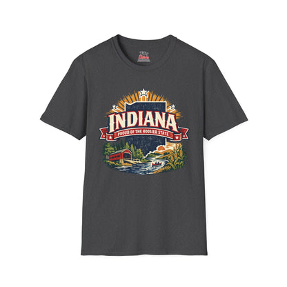 Indiana State Pride Unisex Softstyle T Shirt State Pride Graphic Tee Collections FS03