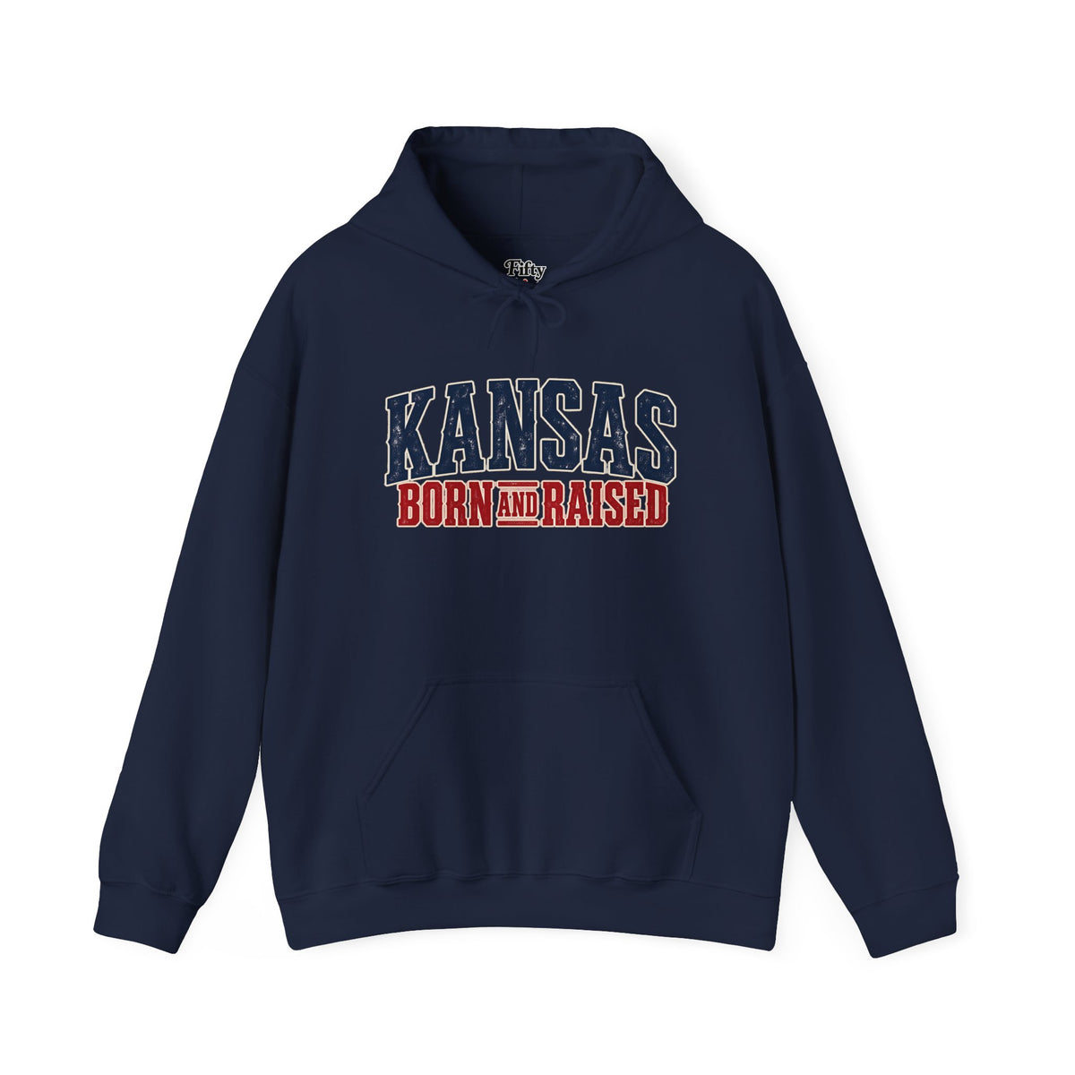 Kansas Born and Raised Western Heritage Unisex Hoodie Graphic