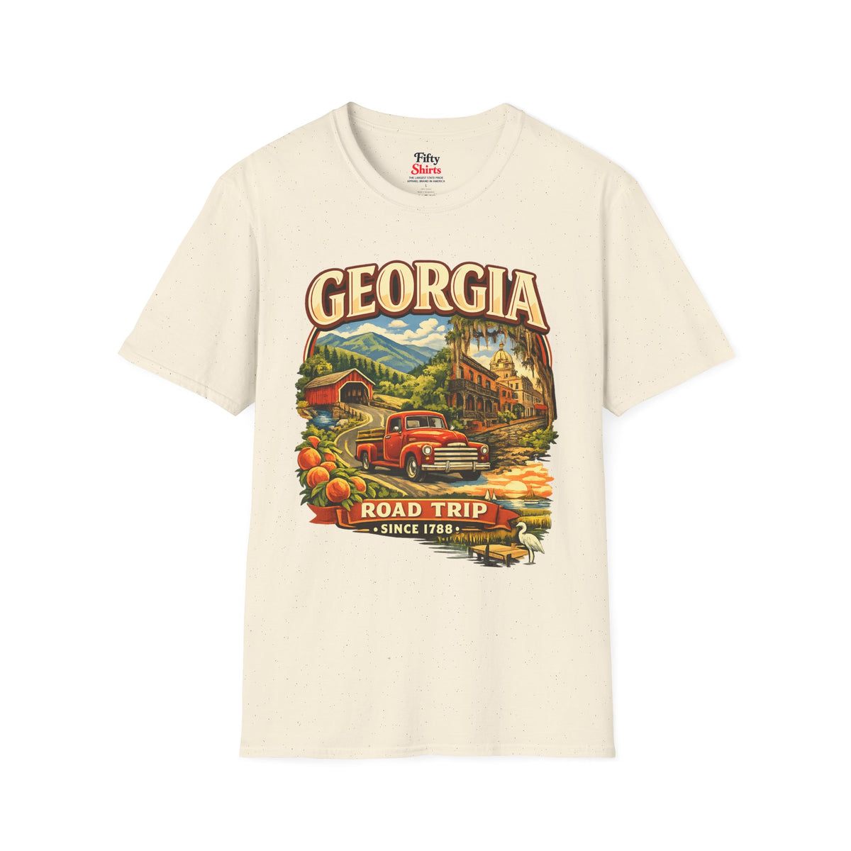 Georgia Road Trip Unisex Softstyle T Shirt State Pride Graphic Tee Collections FS03