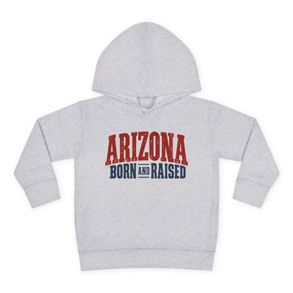 Arizona Born and Raised Classic Souvenir Unisex Toddler Pullover Fleece Hoodie