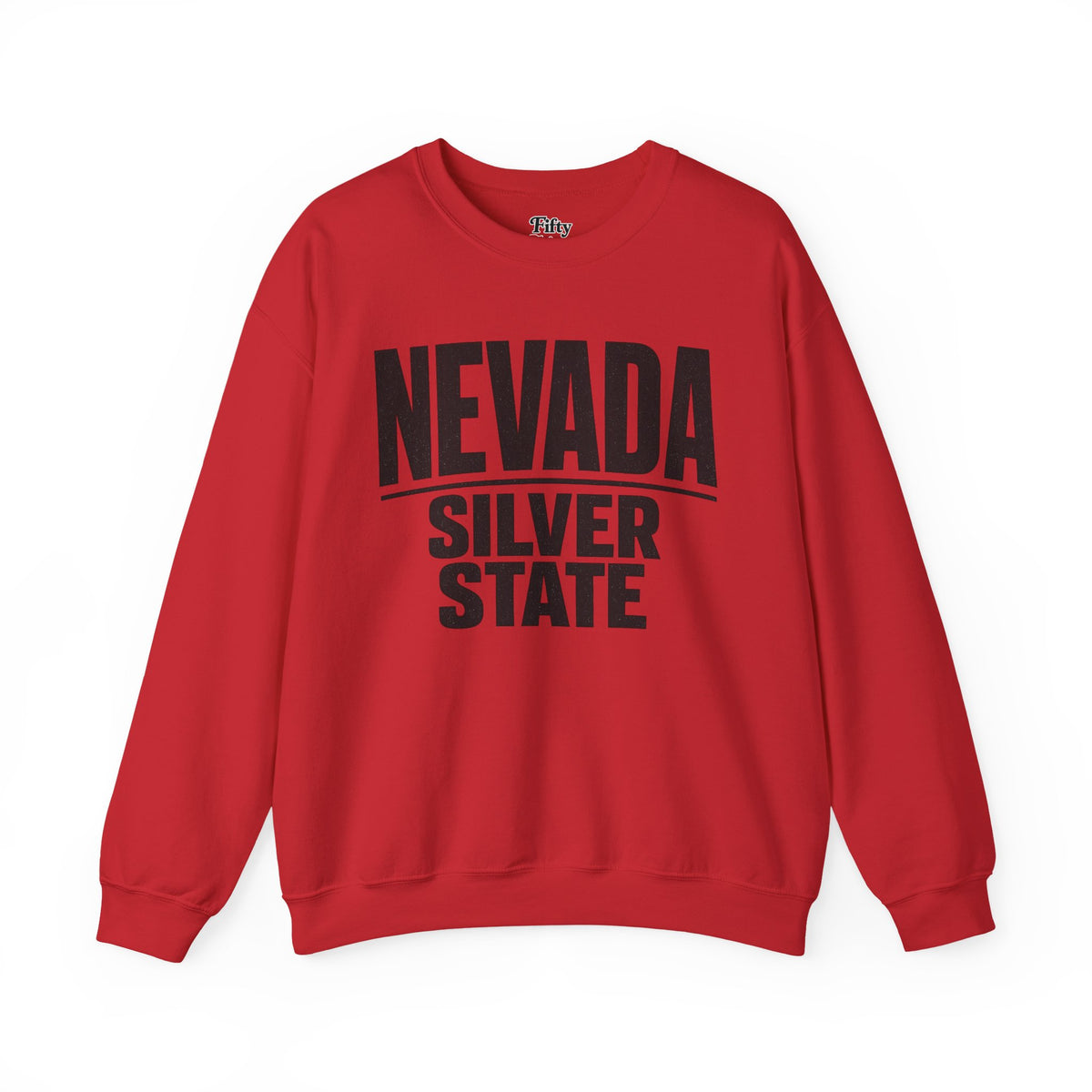 Nevada Silver State Unisex Crewneck Sweatshirt State Name Graphic