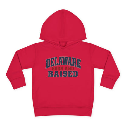 Delaware Born and Raised Rustic Heritage Unisex Toddler Pullover Fleece Hoodie