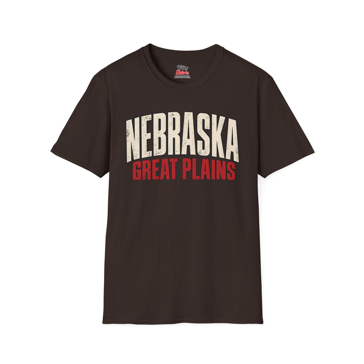 Nebraska Great Plains Unisex Softstyle T Shirt State Name Graphic Tee