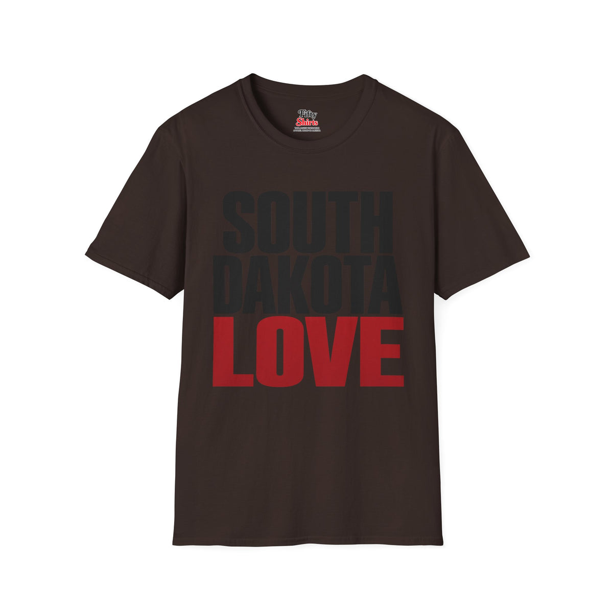 South Dakota Love Unisex Softstyle T Shirt State Name Graphic Tee