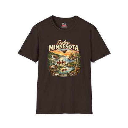 Explore Minnesota Unisex Softstyle T Shirt State Pride Graphic Tee Collections FS03