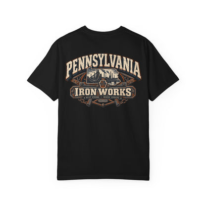 Pennsylvania Iron Works Unisex Comfort Color 1717 Streetwear Graphic Tee