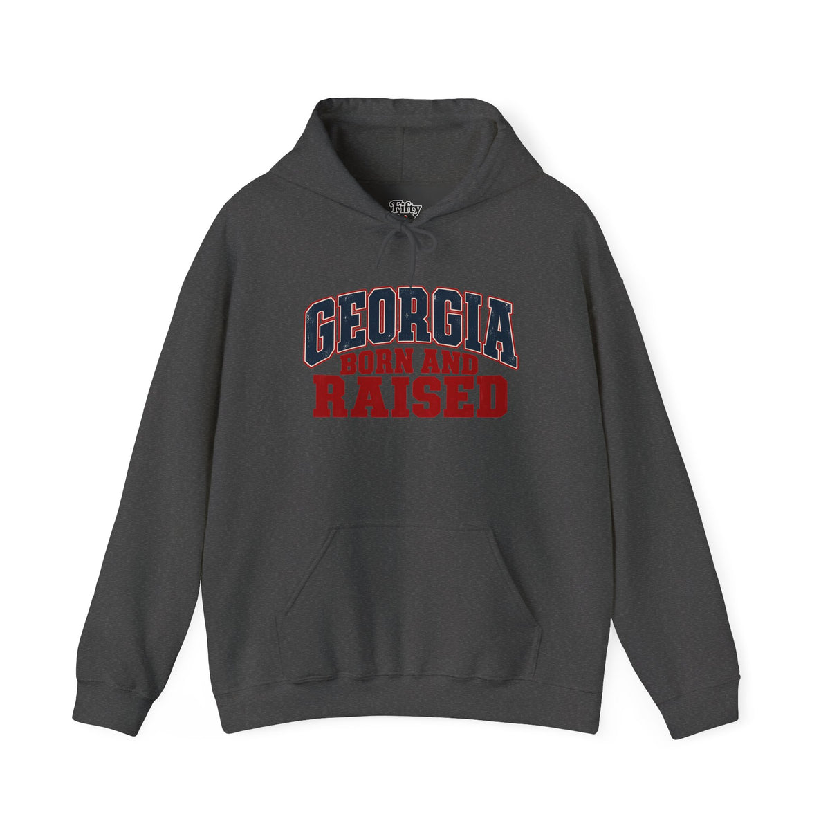 Georgia Born and Raised Rustic Southern Unisex Hoodie GraphicUnisex Hoodie Graphic