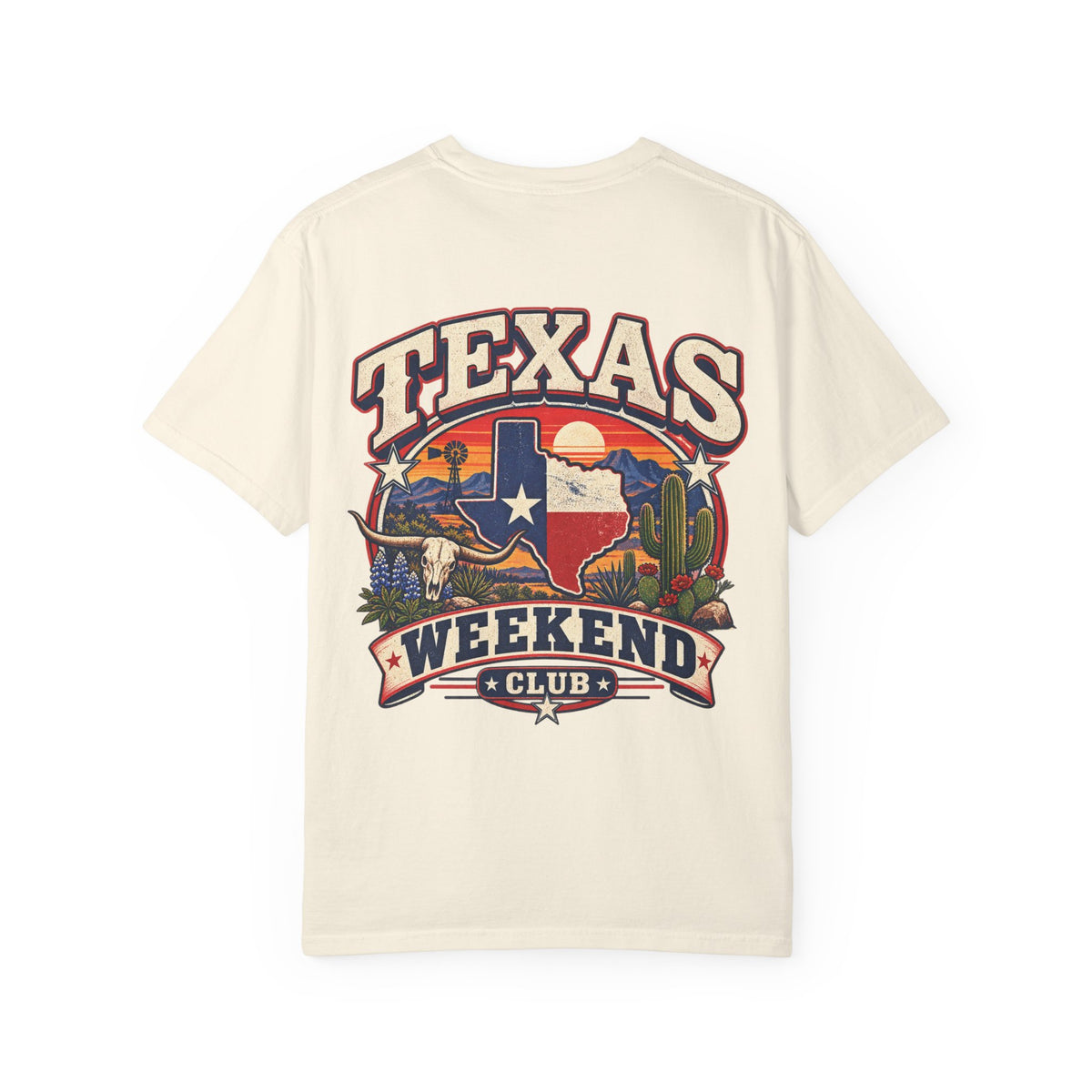 Texas Weekend Club Unisex Comfort Color 1717 Streetwear Graphic Tee