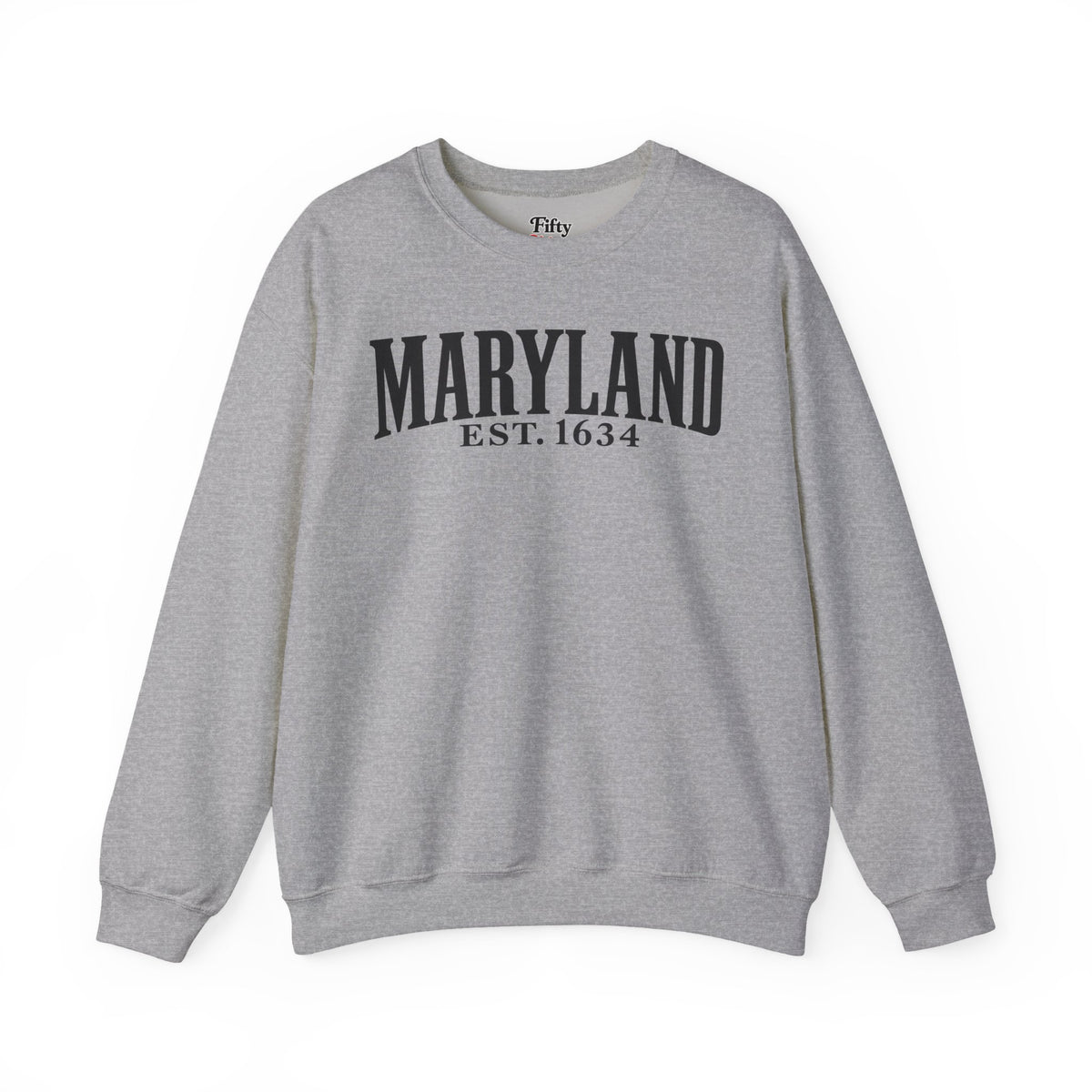 Maryland Est 1634 Unisex Crewneck Sweatshirt State Name Graphic