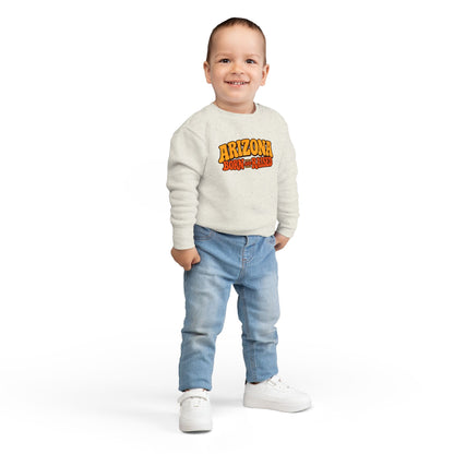 Arizona Born and Raised  Retro 1970s Southwest Unisex Toddler Sweatshirt