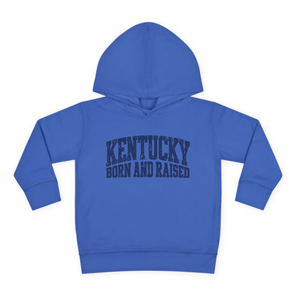 Kentucky Born and Raised Bold Athletic Unisex Toddler Pullover Fleece Hoodie