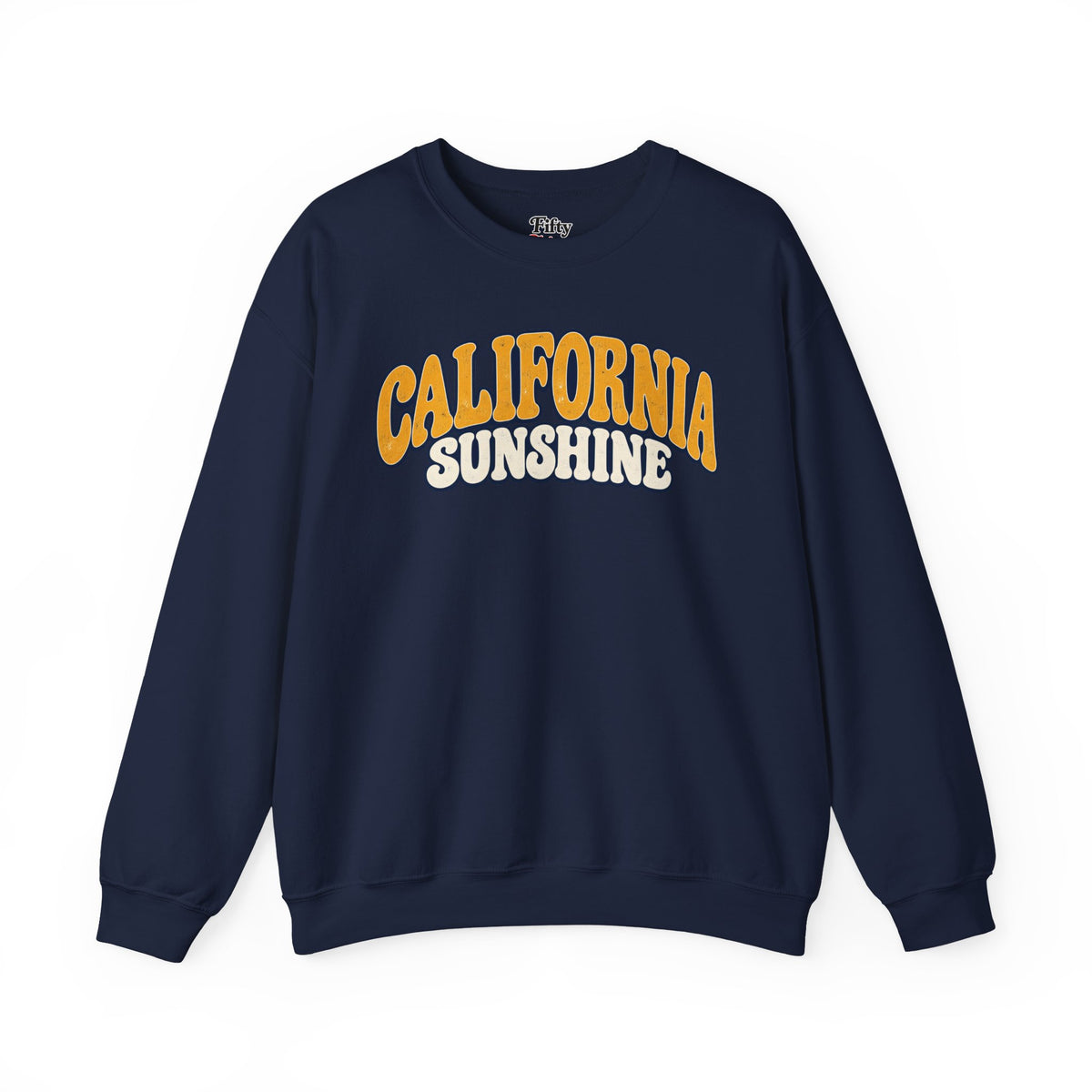California Sunshine Unisex Crewneck Sweatshirt State Name Graphic