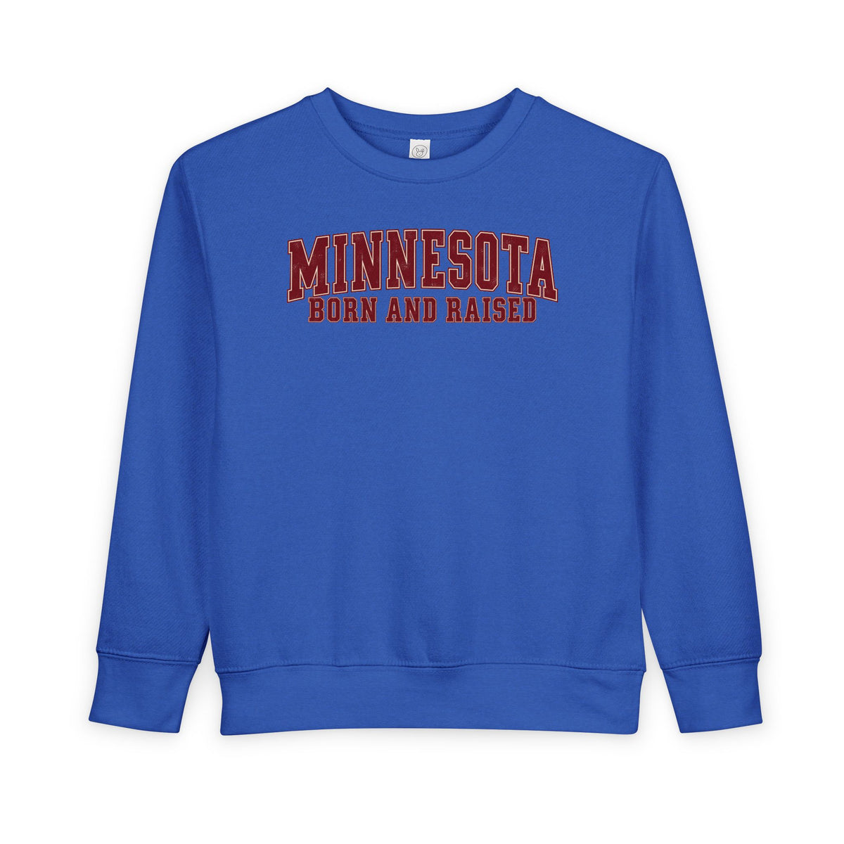 Minnesota Born and Raised Vintage Collegiate Unisex Toddler Sweatshirt
