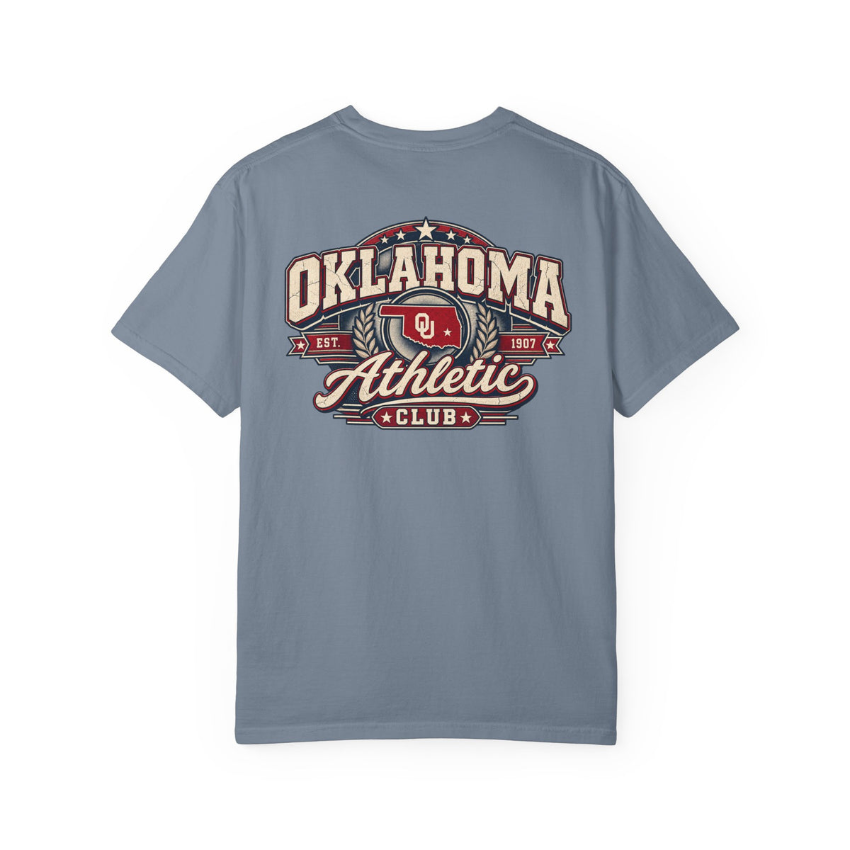 Oklahoma Athletic Club Unisex Comfort Color 1717 Streetwear Graphic Tee