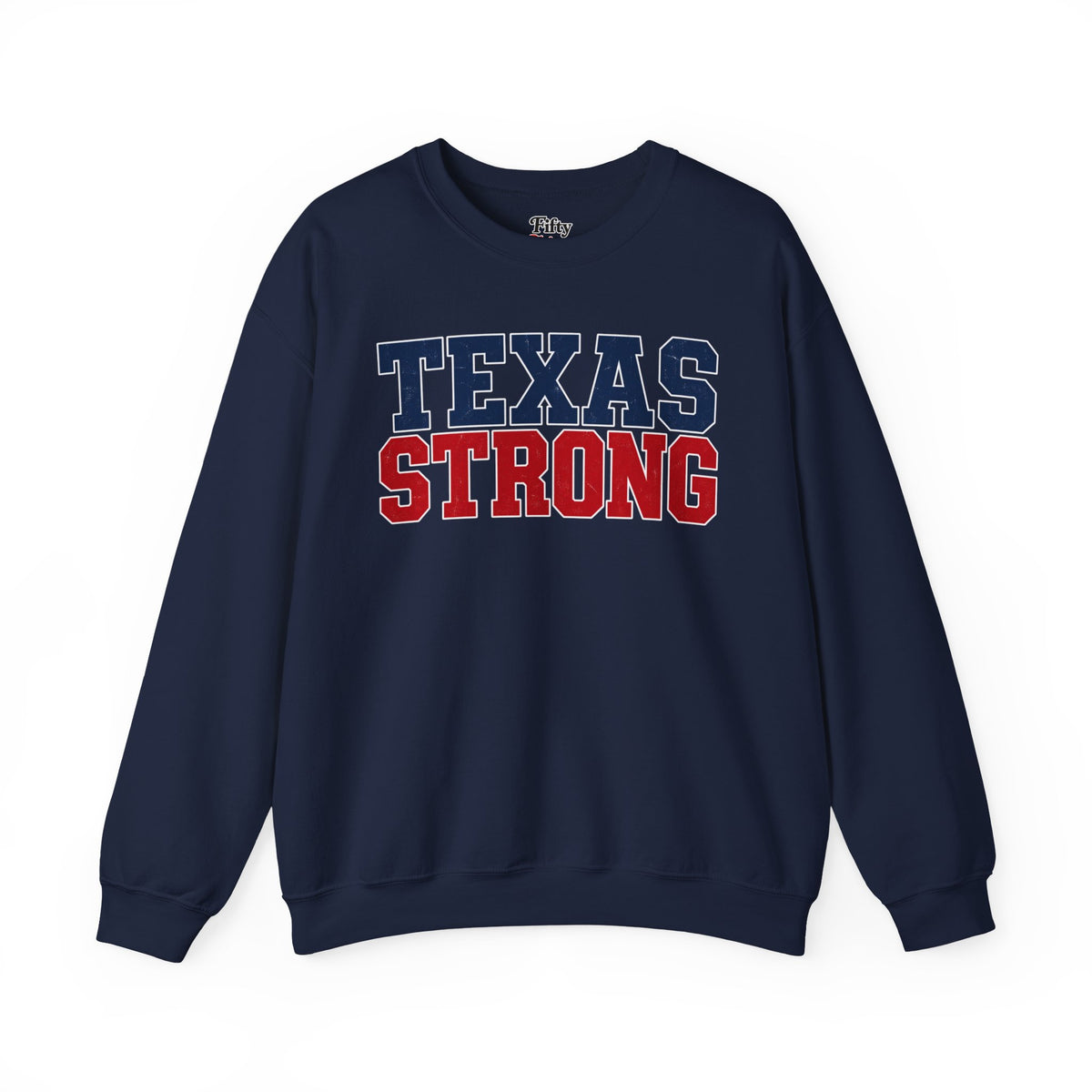 Texas Strong Unisex Crewneck Sweatshirt State Name Graphic
