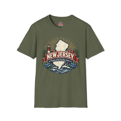 New Jersey State Pride Unisex Softstyle T Shirt State Pride Graphic Tee Collections FS03