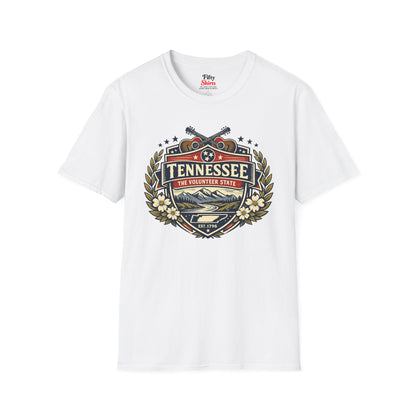 Tennessee Heritage Badge Unisex Softstyle T Shirt State Pride Graphic Tee Collections FS03