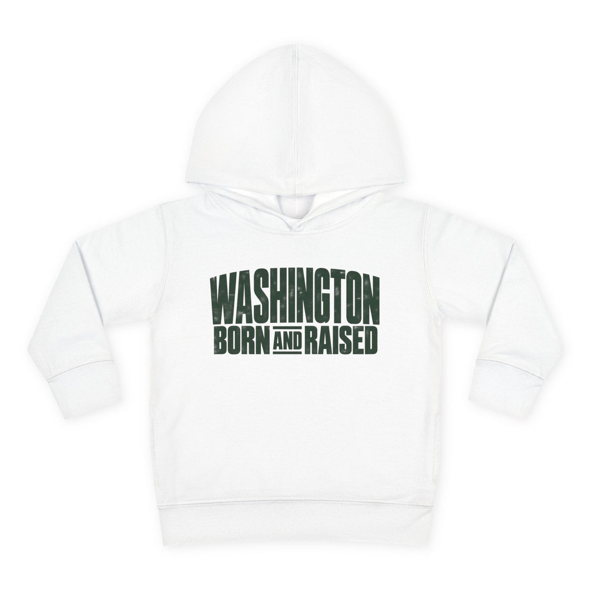 Washington Born and Raised Bold Streetwear Unisex Toddler Pullover Fleece Hoodie