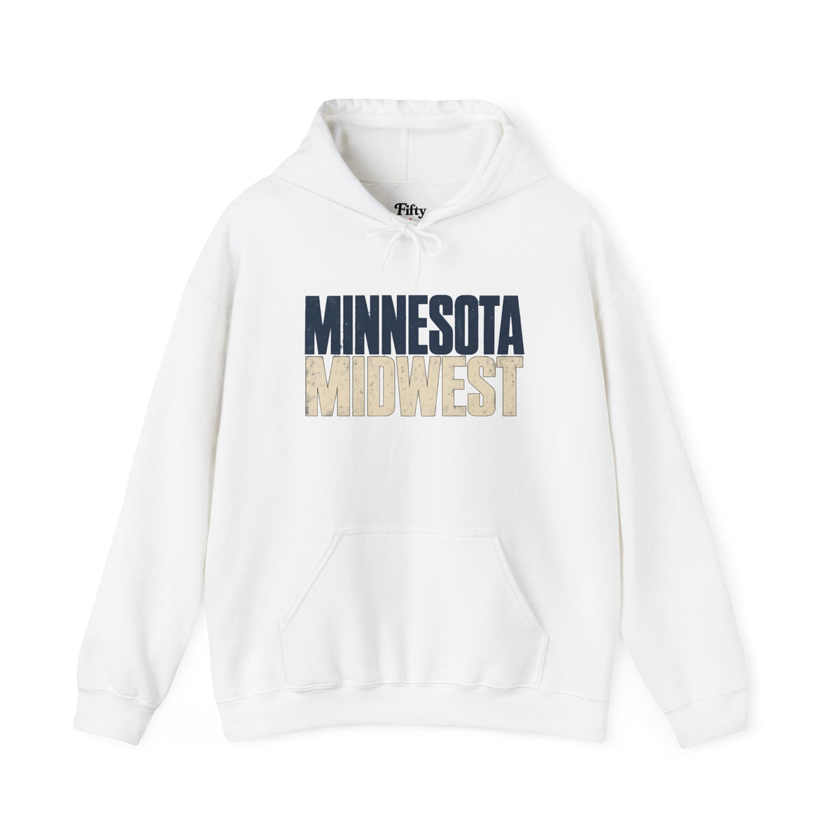Minnesota Midwest Unisex Hoodie State Name Graphic