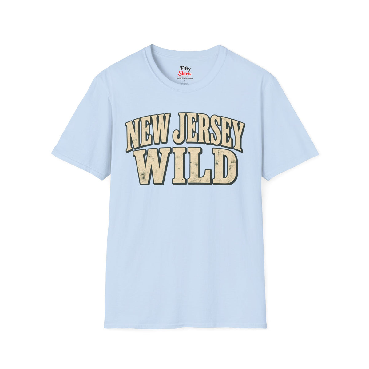 New Jersey  Wild Unisex Softstyle T Shirt State Name Graphic Tee