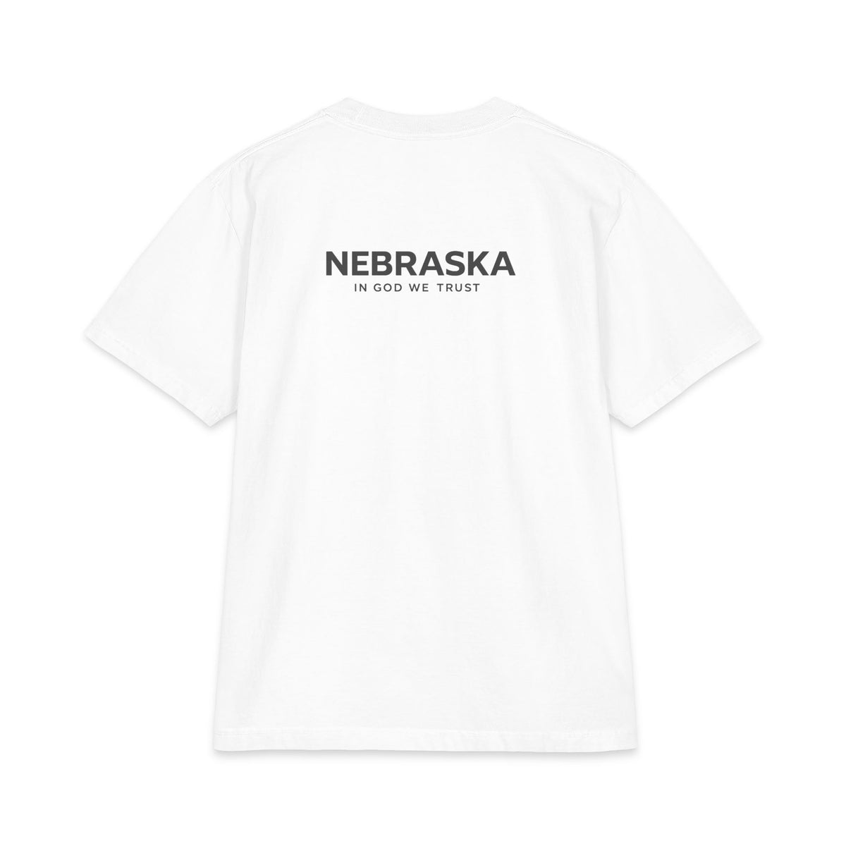 Nebraska All State In God We Trust Unisex Max Heavyweight Short Sleeve