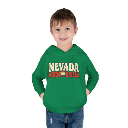 Nevada Born and Raised Retro 1970s Desert Unisex Toddler Pullover Fleece Hoodie