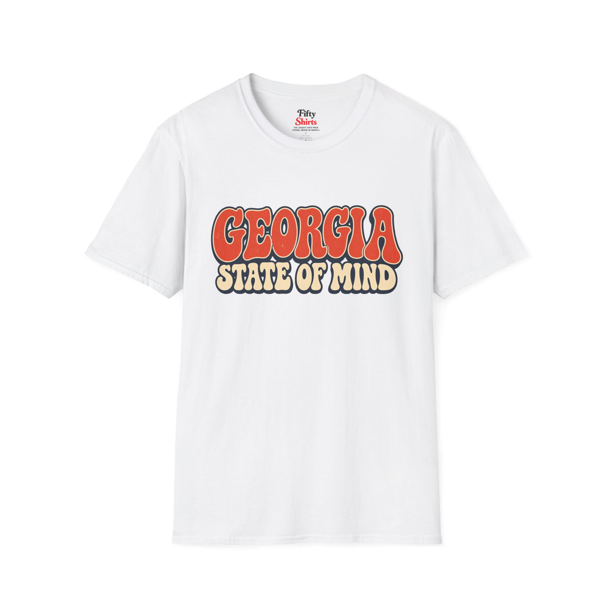 Georgia State of Mind Unisex Softstyle T Shirt State Name Graphic Tee