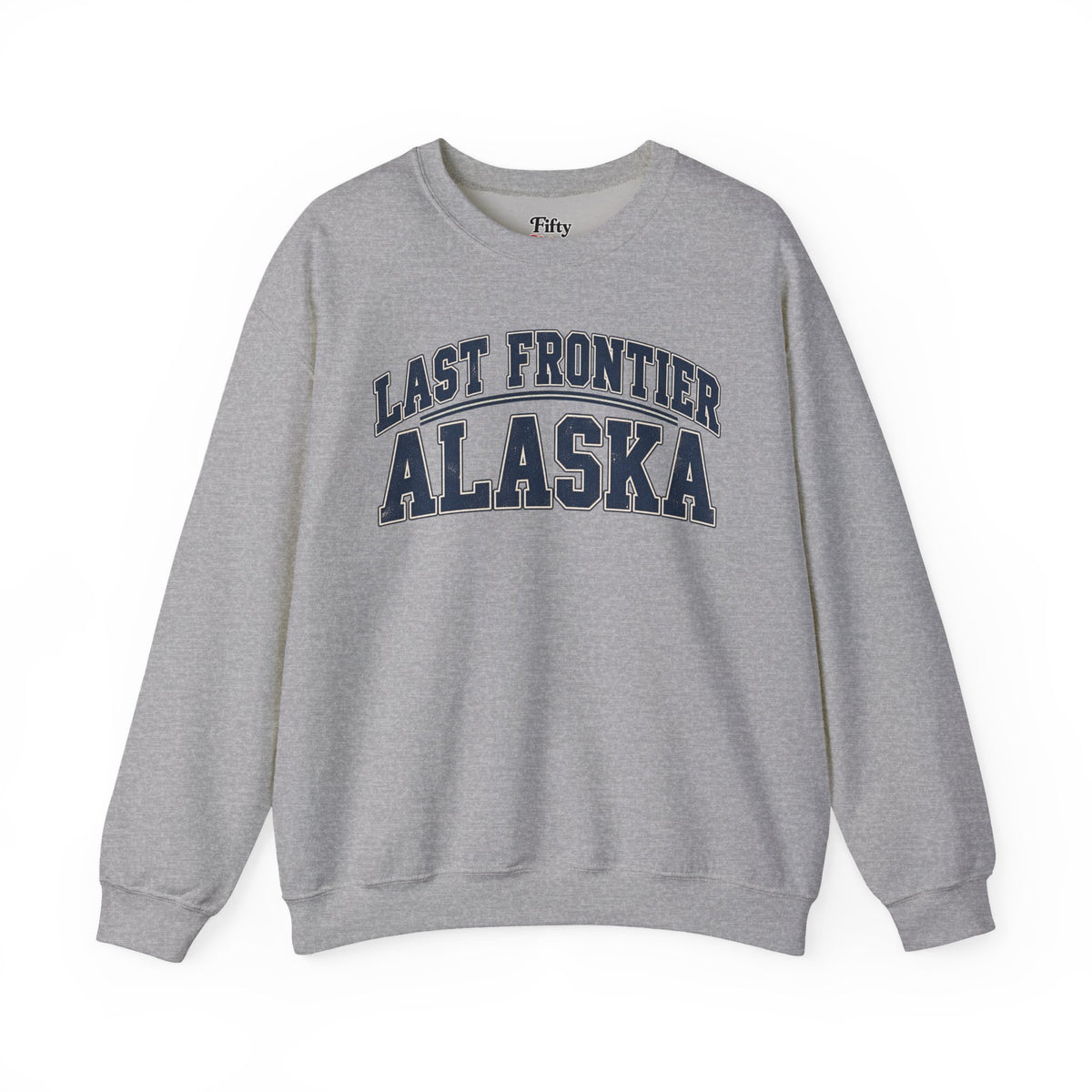 Last Frontier Alaska Unisex Crewneck Sweatshirt State Name Graphic