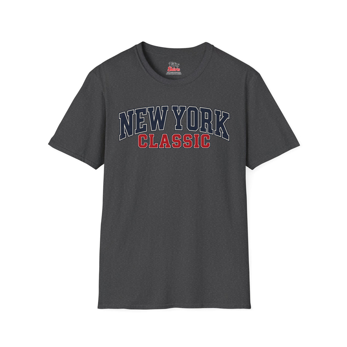 New York Classic Unisex Softstyle T Shirt State Name Graphic Tee