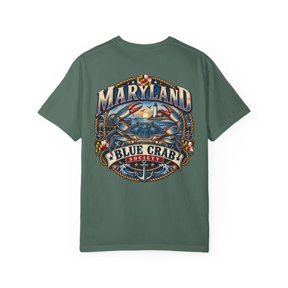 Maryland Blue Crab Society Unisex Comfort Color 1717 Streetwear Graphic Tee
